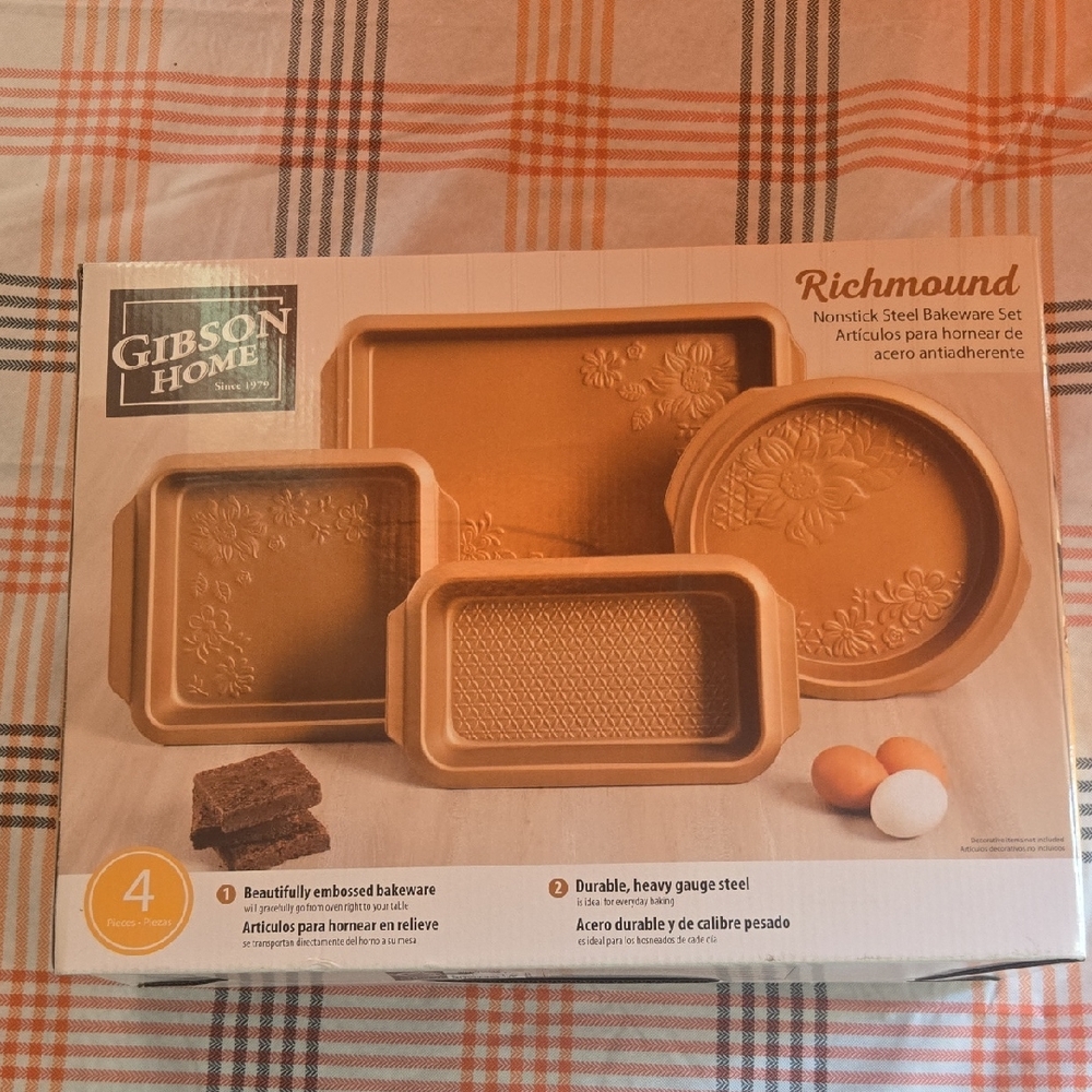 Gibson Richmound Gold Bakeware Set